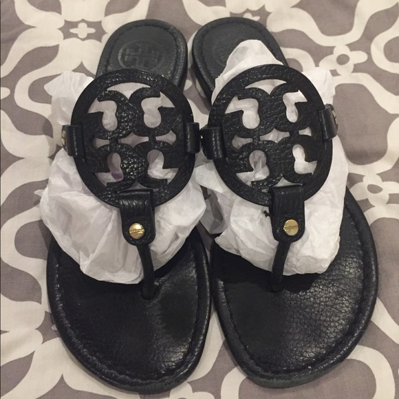 Tory Burch Shoes - Authentic Tory Burch Miller sandals black size 7